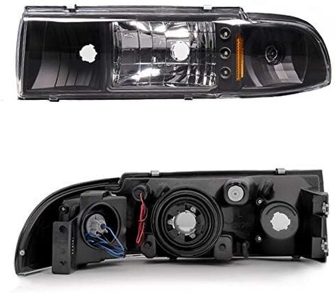 AKKON - لـ 91-96 Chevy Impala Caprice بديل شفاف قطعة واحدة من المصابيح الأمامية LED/مصابيح إشارة الزاوية يسار + يمين in Saudi Arabia