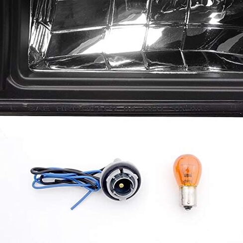 AKKON - لـ 91-96 Chevy Impala Caprice بديل شفاف قطعة واحدة من المصابيح الأمامية LED/مصابيح إشارة الزاوية يسار + يمين in Saudi Arabia