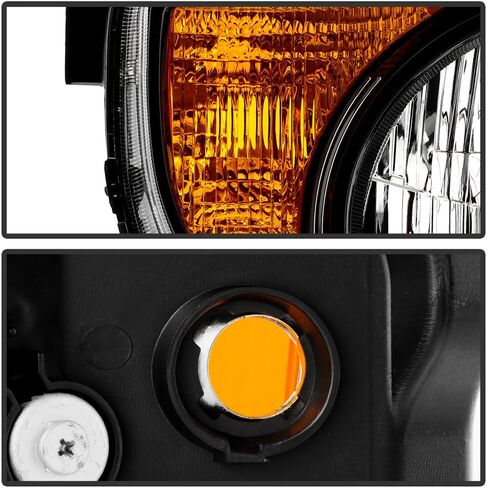KEEKPO - For 2003 2004 2005 2006 2007 2008 Honda Element DX|EX|LX Black Headlights Headlamps Pair Set Driver & Passenger in Saudi Arabia