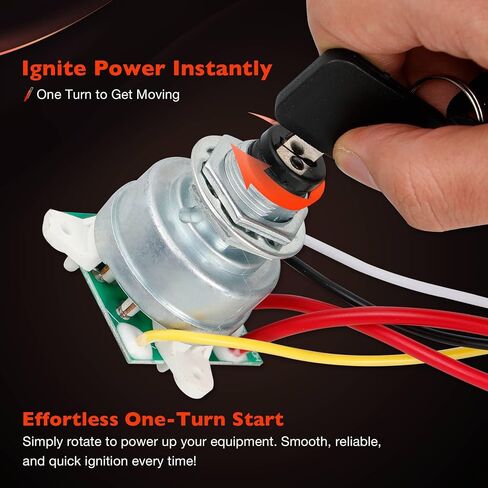 AM132500 Ignition Switch Module with Keys Compatible with John Deere LX255 LX266 LX277 LX279 LX280 LX288 GX255 GX325 GX335 GTX345 GX355 GT225 GT235 GT235E X465 X575 X585 X595 Lawn Tractors in Saudi Arabia