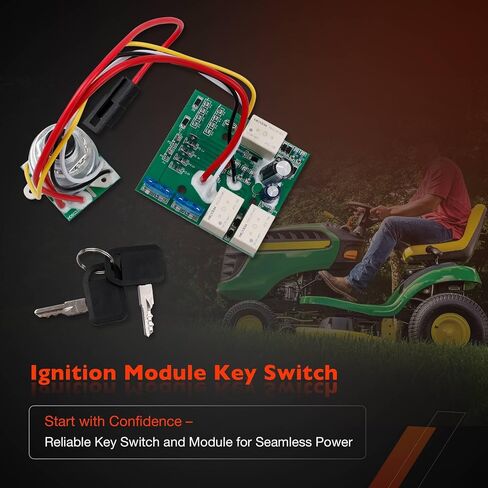 AM132500 Ignition Switch Module with Keys Compatible with John Deere LX255 LX266 LX277 LX279 LX280 LX288 GX255 GX325 GX335 GTX345 GX355 GT225 GT235 GT235E X465 X575 X585 X595 Lawn Tractors in Saudi Arabia