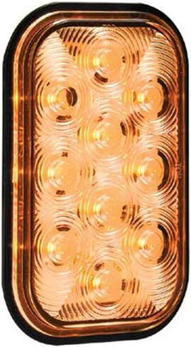 Maxxima 3x5 مستطيل LED بارك/دوران أمامي/خلفي للشاحنات والثقيلة، عدسات كهرمانية in Kuwait