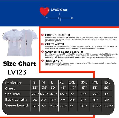 قميص HeartWare LVAD للرجال - نسيج شبكي من الألياف اللدنة فائق النحافة مصمم لتوفير الراحة والأمان in Kuwait