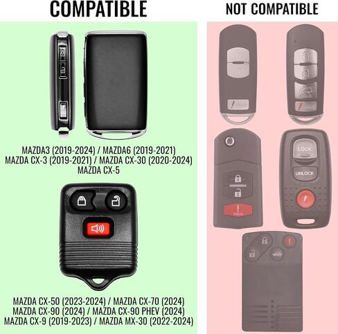 Key Fob Battery Replacement CR2032 for Mazda (2019-2025) 3 6 CX-5 CX-30 CX-9 CX-50 CX-90 CX-3 CX-70 MX-5 Miata - Car Remote Battery - 1-Pack in Saudi Arabia