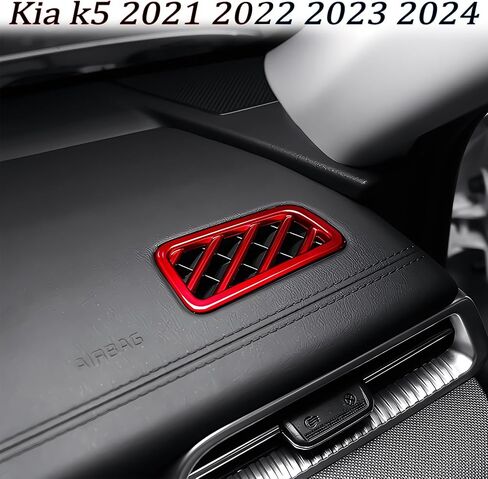 Dashboard Air Vent Cover, for Kia K5 2021 2022 2023 2024,Sport Interior Trim Accessories- Wine Red. in Saudi Arabia