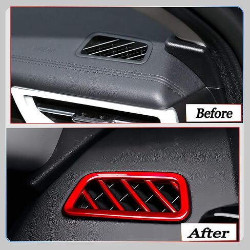 Dashboard Air Vent Cover, for Kia K5 2021 2022 2023 2024,Sport Interior Trim Accessories- Wine Red. in Saudi Arabia