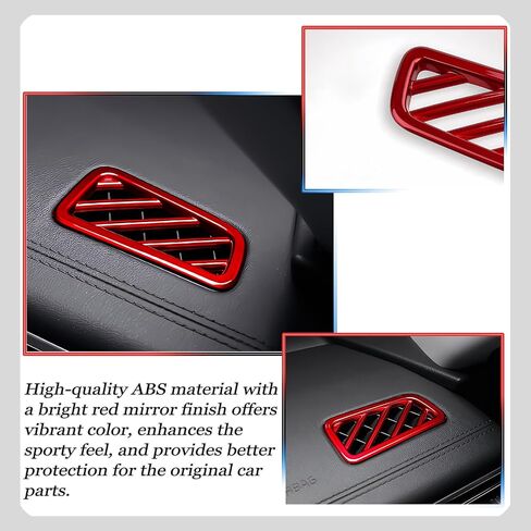 Dashboard Air Vent Cover, for Kia K5 2021 2022 2023 2024,Sport Interior Trim Accessories- Wine Red. in Saudi Arabia