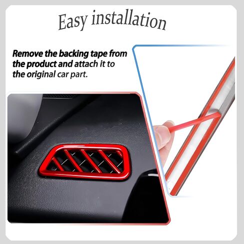 Dashboard Air Vent Cover, for Kia K5 2021 2022 2023 2024,Sport Interior Trim Accessories- Wine Red. in Saudi Arabia