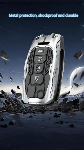 غطاء مفتاح Kia Key Fob مع مفتاح، حماية حافظة مفاتيح ثقيلة متوافقة مع Kia Soul Sorento Optima Sportage Rio Forte NIRO (أسود) in Kuwait