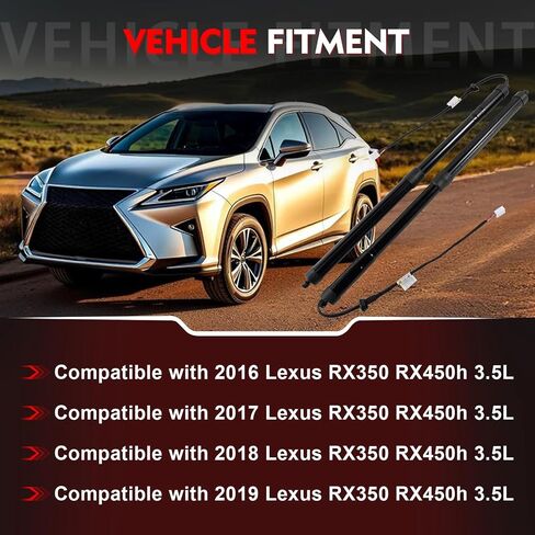 2Pcs 68920-48031 Rear Left Right Tailgate Power Lift Support Compatible with 2016-2019 Lexus RX350 RX450h 3.5L, Trunk Tailgate Power Shock Support,Replaces 6892048030 6891048070 in Saudi Arabia
