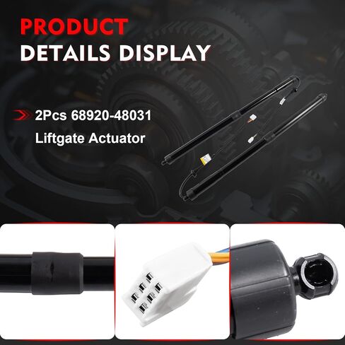 2Pcs 68920-48031 Rear Left Right Tailgate Power Lift Support Compatible with 2016-2019 Lexus RX350 RX450h 3.5L, Trunk Tailgate Power Shock Support,Replaces 6892048030 6891048070 in Saudi Arabia