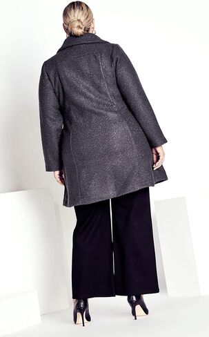 Avenue Women's Manonbaptiste Plus Size Coat Boucle in Saudi Arabia