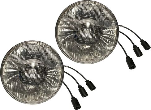 Ashwani HEADLIGHT Compatible with HUMVEE 7 inch P/N 8741491 NSN 6240-01-420-8320 US MADE OEM (24 Volt - 2 Pack) in Saudi Arabia