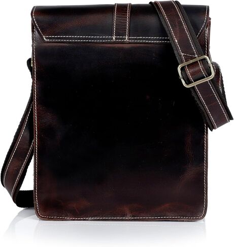 Handmade Leather Crossbody Bag – Vintage Messenger Satchel for Men & Women, Shoulder Sling Office Bag in Saudi Arabia
