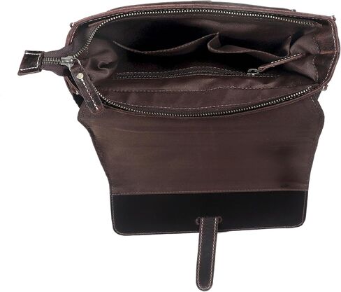 Handmade Leather Crossbody Bag – Vintage Messenger Satchel for Men & Women, Shoulder Sling Office Bag in Saudi Arabia