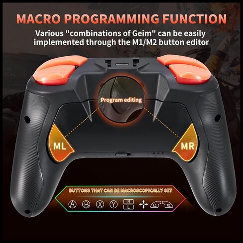 NBCP Wireless Controller for Nintendo Switch2 1 /Lite/OLED Controller, Controller with Mouse Touch on Back Buttons, with Wake, Programmable, Turbo Function (735lantou) in Saudi Arabia