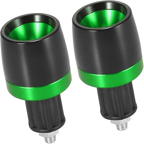 2pcs Universal 18mm Handlebar End Caps Plug Bar End CNC Aluminum Alloy for Motorcycle Green Auto Replacement Parts in Saudi Arabia