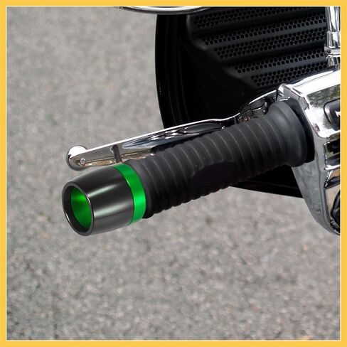 2pcs Universal 18mm Handlebar End Caps Plug Bar End CNC Aluminum Alloy for Motorcycle Green Auto Replacement Parts in Saudi Arabia