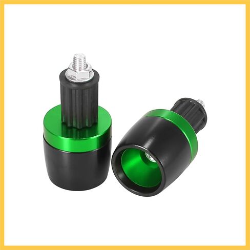 2pcs Universal 18mm Handlebar End Caps Plug Bar End CNC Aluminum Alloy for Motorcycle Green Auto Replacement Parts in Saudi Arabia