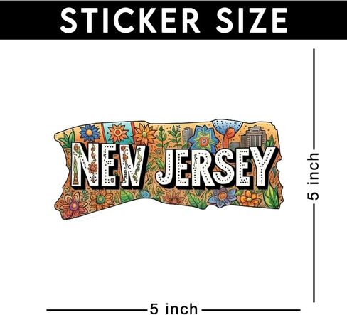 US States New Hampshire Sticker American States Vinyl Decal for Wall, Laptop, Truck, car Bumper Sticker 5 inches … in Saudi Arabia