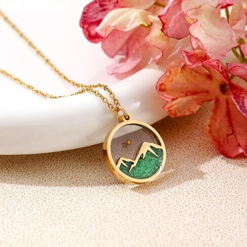 Glow in the Dark Mustard Seed Faith Necklace, Move Mountains Religious Jewelry for Christian Women Men Teens, Daily Encouragement Gift for Birthday Baptism Graduation in Kuwait