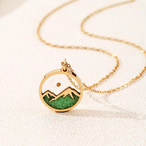 Glow in the Dark Mustard Seed Faith Necklace, Move Mountains Religious Jewelry for Christian Women Men Teens, Daily Encouragement Gift for Birthday Baptism Graduation in Kuwait