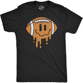 Mens Dripping Football Smile Funny T Shirts Sports Graphic Tee for Men in Saudi Arabia