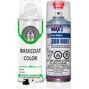 ERA Paints QAK - Blizzard for NISSAN Exact Match Automotive Spray Paint Spray - Premium Kit w/ 2K 3680061 Clearcoat in Kuwait