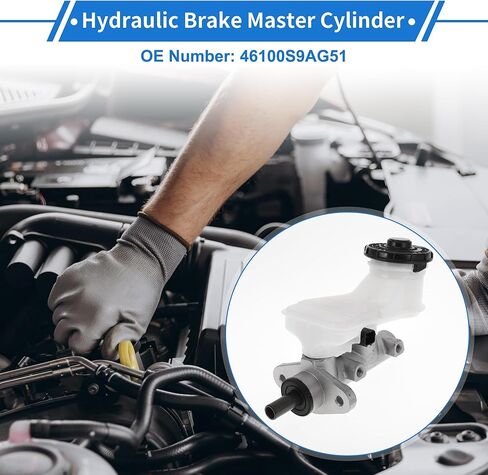 1 Pcs Brake Master Cylinder for Honda CR-V 2002-2006 Engine Compartment Hydraulic Master Cylinder with Reservoir No.46100-S9A-G51/46100S9AG51 in Saudi Arabia