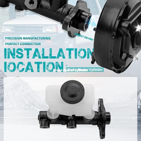 M39654 Brake Master Cylinder with Reservoir and Sensor Compatible with Mazda - B2000 1986-1987, B2200 1987-1993, B2600 1990-1993 - Replace OE UB39-43-400A,UB39-43-400B in Saudi Arabia