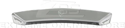 Replacement for 2023-Present Corvette C8 E-Ray & Z06 Models | GM Factory Style Polycarbonate Jake Skull Logo Rear Trunk Lid Wing Wickerbill Spoiler Extension Winglet Pair (Light Tinted) in Kuwait