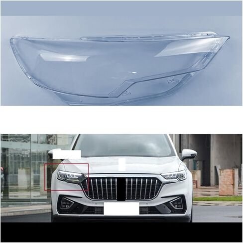 Compatible For Hong Qi HS5 2019-2022 Car Transparent Lampshade Head Light Lamp Cover Glasses Lamp Shade Headlight Shell Cover Lens Parts(Ordinary Right) in Saudi Arabia