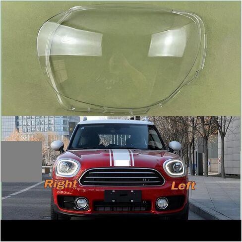 Compatible For BMW MINI Countryman F60 2017-2023 Transparent Headlight Cover Lampshade Headlamp Lamp Shell Lens(A Piar) in Saudi Arabia
