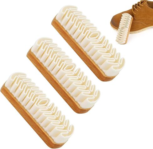Magic Rubber Shoe Brush, Suede Shoe Brush and Eraser, Soft Suede Shoe Brush Cleanerwith Wooden Handle, Stain Eraser, Suede Cleaning Brush for Shoes/Bags/Jacket/Purse/Sofa (1pcs) in Saudi Arabia