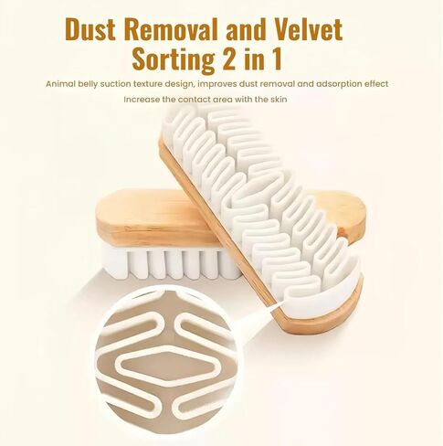 Magic Rubber Shoe Brush, Suede Shoe Brush and Eraser, Soft Suede Shoe Brush Cleanerwith Wooden Handle, Stain Eraser, Suede Cleaning Brush for Shoes/Bags/Jacket/Purse/Sofa (1pcs) in Saudi Arabia