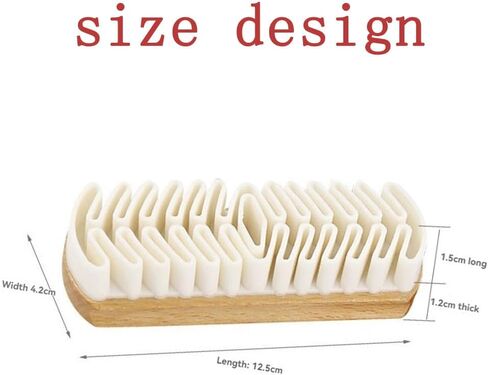 Magic Rubber Shoe Brush, Suede Shoe Brush and Eraser, Soft Suede Shoe Brush Cleanerwith Wooden Handle, Stain Eraser, Suede Cleaning Brush for Shoes/Bags/Jacket/Purse/Sofa (1pcs) in Saudi Arabia