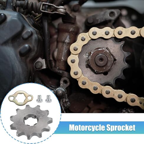 X AUTOHAUX 1 Set 420 Style 11 Teeth 17mm ID Motorcycle Front Engine Sprocket Fit for 50cc 70cc 110cc 125cc Motorcycle Dirt Pit Bike Mini Bike ATV in Saudi Arabia