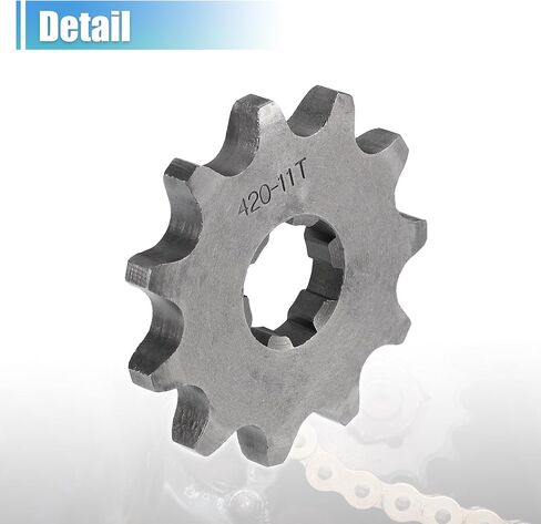 X AUTOHAUX 1 Set 420 Style 11 Teeth 17mm ID Motorcycle Front Engine Sprocket Fit for 50cc 70cc 110cc 125cc Motorcycle Dirt Pit Bike Mini Bike ATV in Saudi Arabia