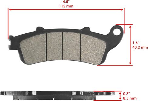 Caltric Front Brake Pads Compatible with Honda GL1800 Goldwing 1800 2001-2016 in Saudi Arabia
