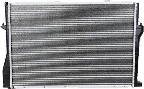 مشعاع ألومنيوم أساسي من DNA Motoring OEM-RA-2284 OE متوافق مع 99-06 BMW 525i / 528i / 530i / 545i، 25-9/16 بوصة عرض × 17-1/2 بوصة ارتفاع × 1-5/8 بوصة عمق، مدخل 1-1/2 بوصة، مخرج 1-1/2 بوصة in Saudi Arabia