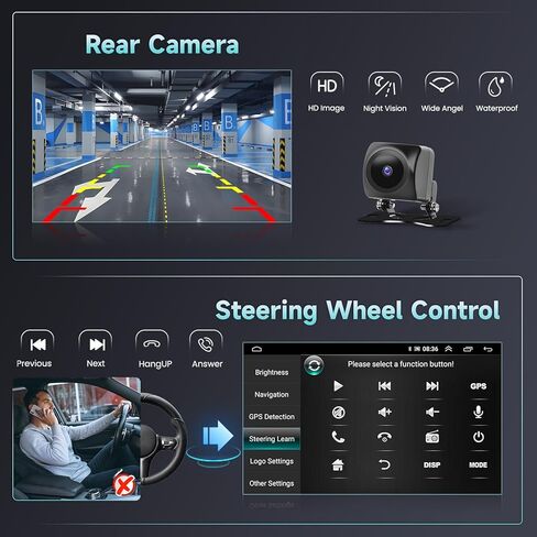 Android 13 Wireless Carplay Car Stereo لـ Honda CRV 2007-2011 - 9 بوصة راديو سيارة تعمل باللمس مع نظام الملاحة التلقائي Android اللاسلكي مع HIFI WiFi AHD Camera [1G & 32G] in Kuwait