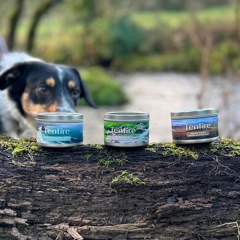 Irish Candles Gift Set of 3 – HandPoured Soy Wax Scented Candles - Irish Turf, Coastal Mist & Rain – 120H Burning, Soy Candle for Home Scented, Best Gift for Relaxation & Home Décor in Saudi Arabia
