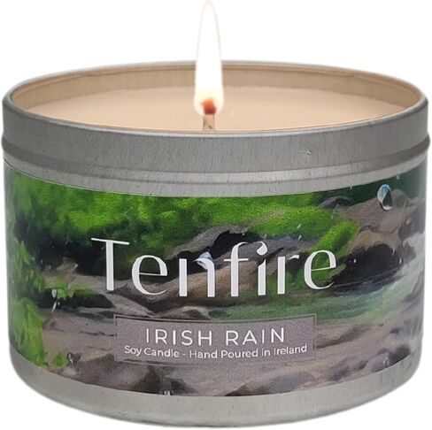 Irish Candles Gift Set of 3 – HandPoured Soy Wax Scented Candles - Irish Turf, Coastal Mist & Rain – 120H Burning, Soy Candle for Home Scented, Best Gift for Relaxation & Home Décor in Saudi Arabia