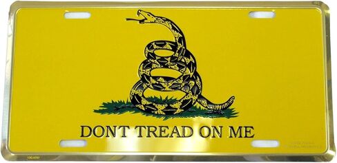 99 Volts Don't Tread on Me Gadsen Flag Logo Metal License Plate in Saudi Arabia