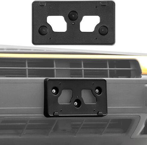 Jimen Fit for Ford Bronco Sport 2021-2024, Front License Plate Holder Frame Tag Mount Bracket (Black) in Saudi Arabia