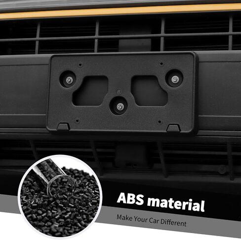 Jimen Fit for Ford Bronco Sport 2021-2024, Front License Plate Holder Frame Tag Mount Bracket (Black) in Saudi Arabia