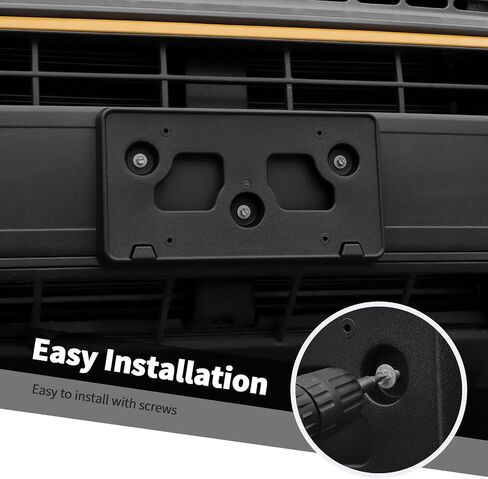 Jimen Fit for Ford Bronco Sport 2021-2024, Front License Plate Holder Frame Tag Mount Bracket (Black) in Saudi Arabia