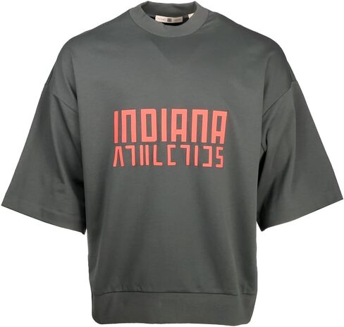 تي شيرت كاجوال للرجال من adidas Fear of God Athletics NCAA برقبة دائرية وأكمام قصيرة - رمادي - مقاس XL in Kuwait