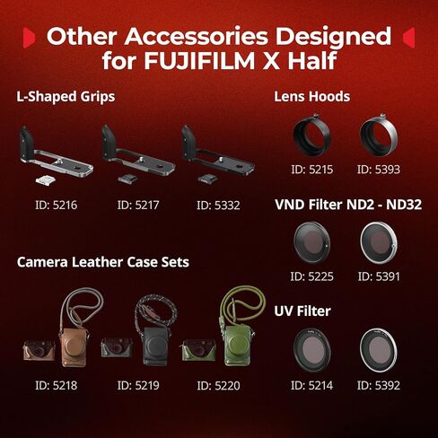 SmallRig Thumb Grip for FUJIFILM X Half (Black) 5222 in Saudi Arabia