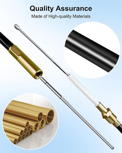 Marine Lower Shift Cable Kit Compatible with Mercury Mercruiser Bravo Stern Drives Replace 815471T1 18-2604 865437A02 815471A6 in Saudi Arabia